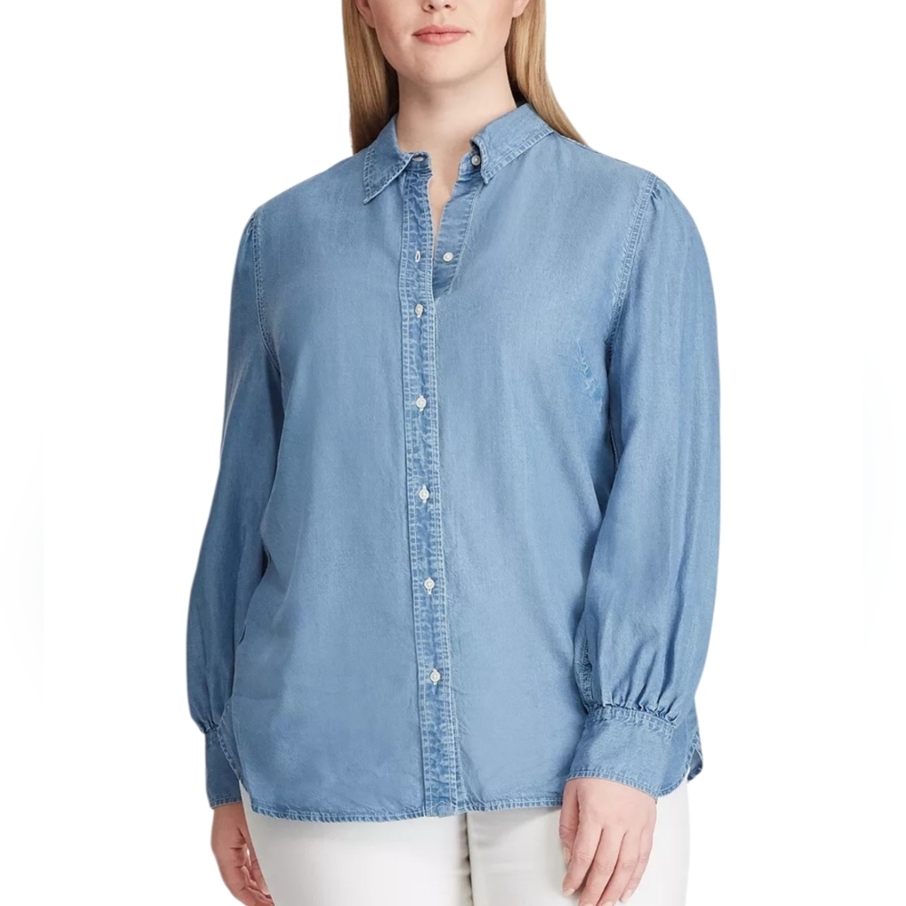 Lauren Ralph Lauren Light Blue Button Down Shirt